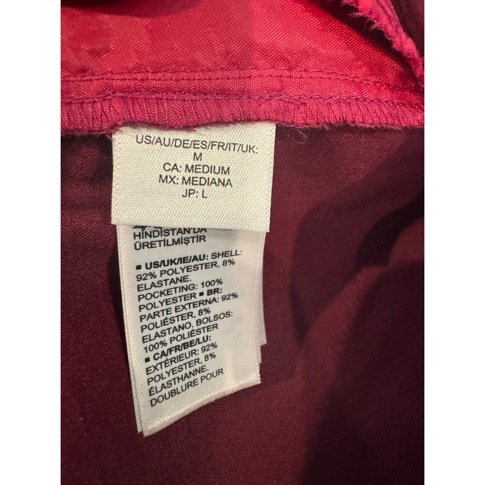 Tenickab The Drop Wide Leg Satin Pants Magenta Pink Medium High Waist Palazzo - Picture 9 of 9